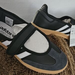 Adidas Women's Mary Jane Black and Gray Sambas